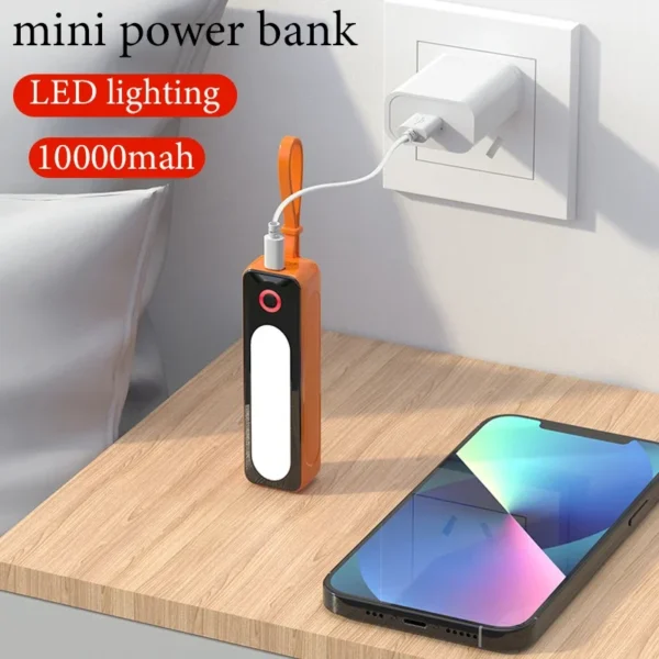 20000mAh 2in1 بنك طاقة صغير محمول بطارية خارجية التوصيل والتشغيل بنك الطاقة نوع C شاحن فعال سريع آيفون هواوي